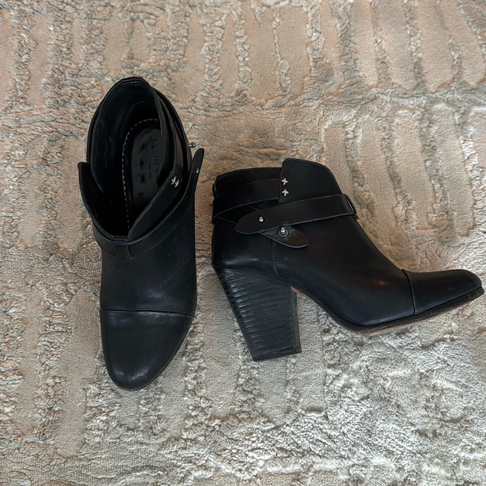 Rag & Bone black leather booties